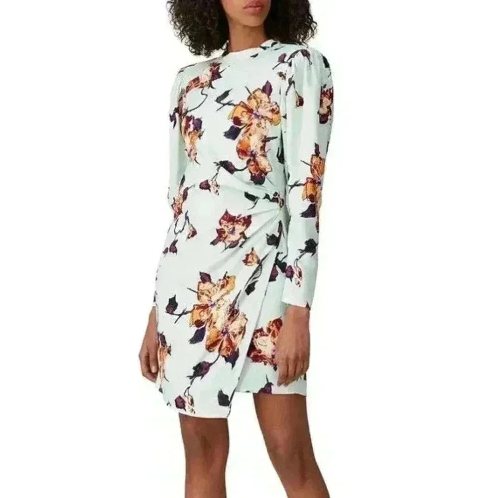 A.L.C. Jane Draped Floral Dress - size 12